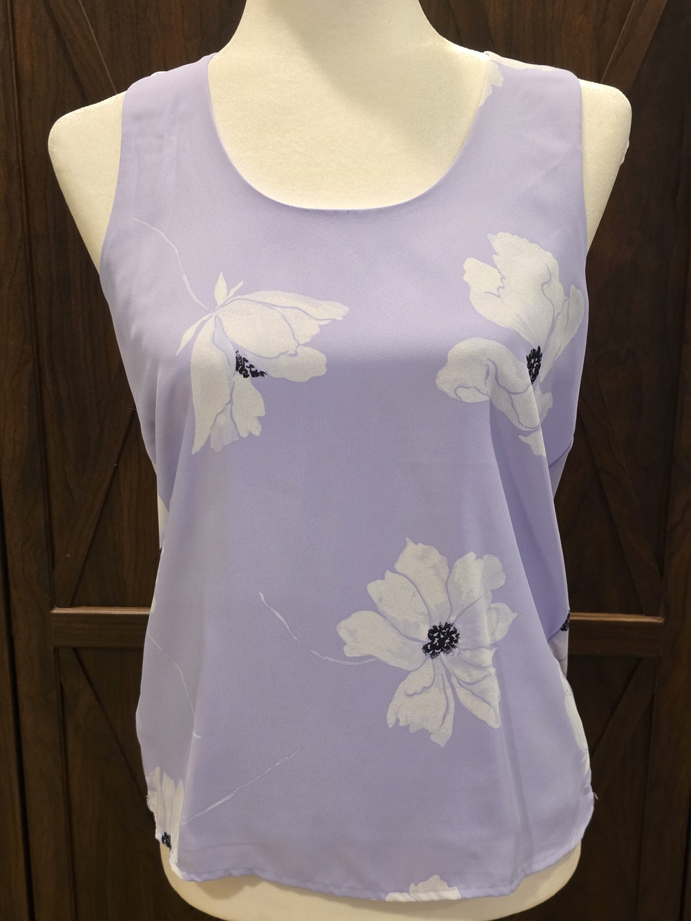 Ann Taylor Lavender Floral Sleeveless Camisole - Picture 2 of 5
